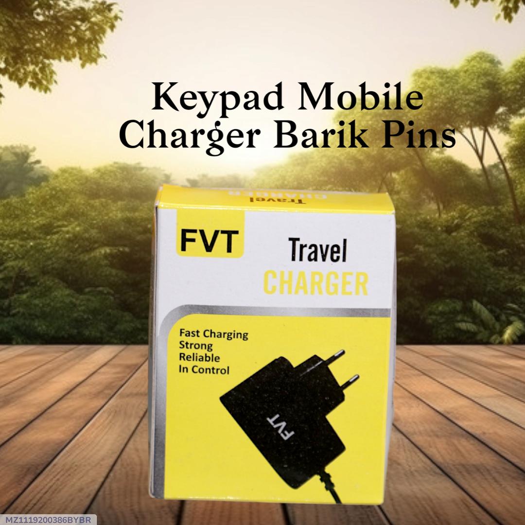 Fast Charging Travel Charger Black Plastic Pakistan