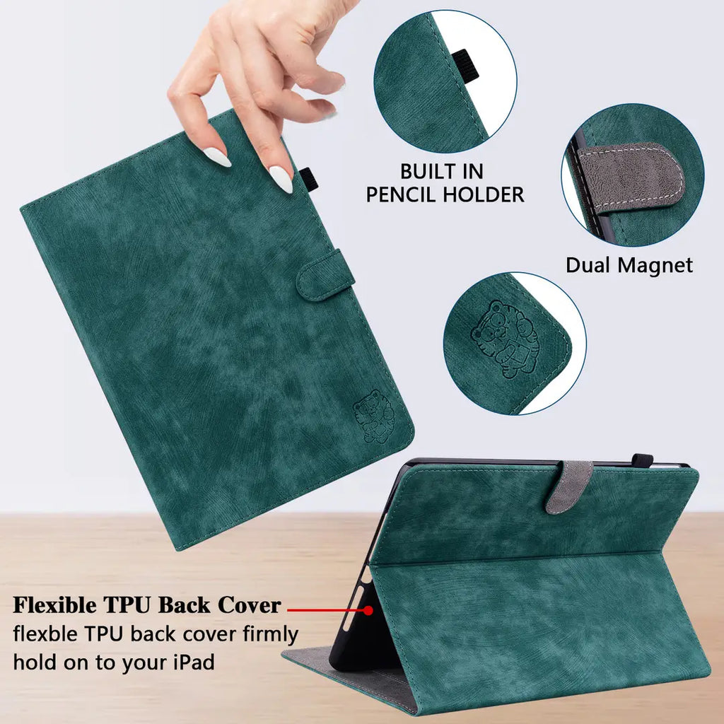 Lenovo Tab M9 Leather Protective Case Black Full Coverage