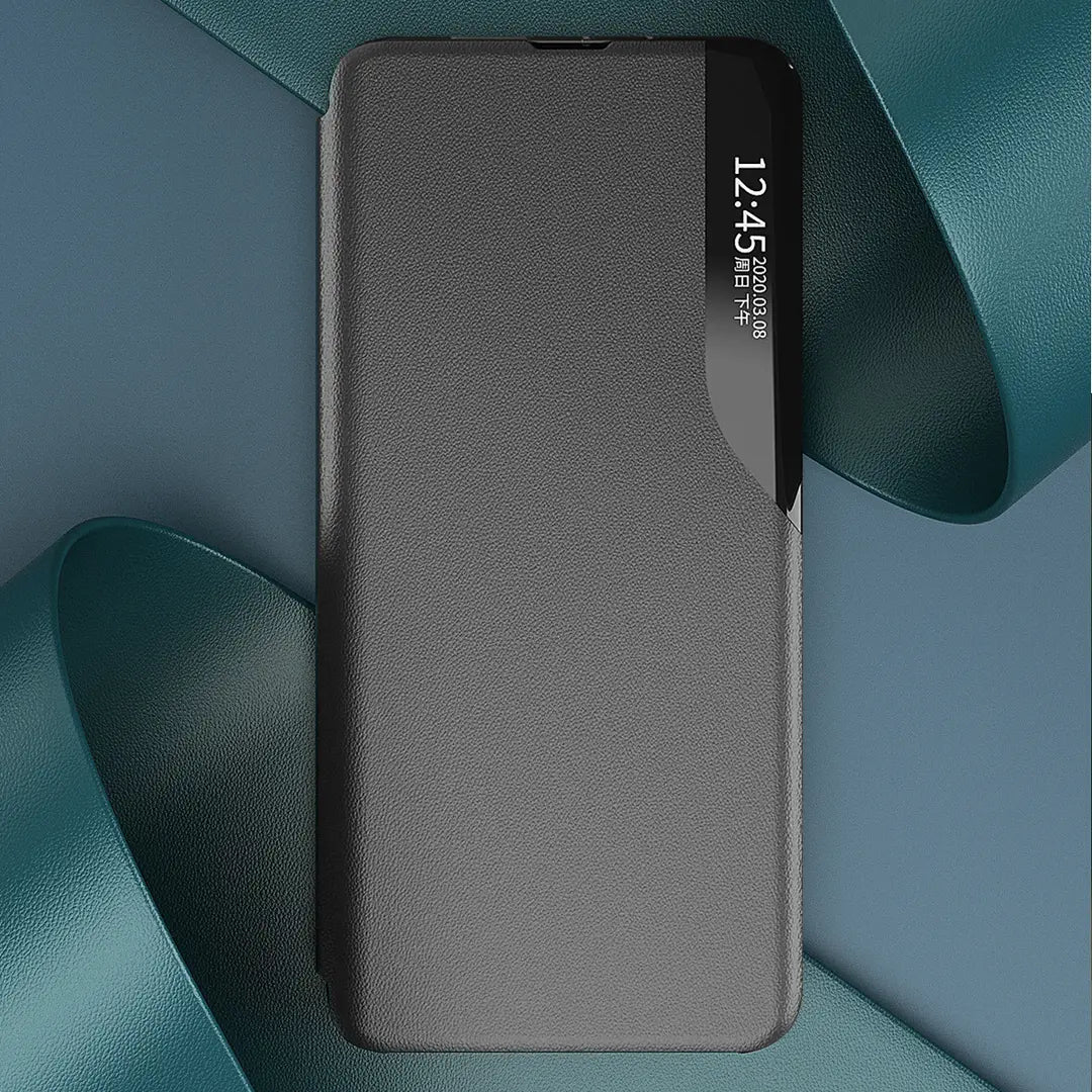 iPhone 17 Flip Case with Side Window Stand