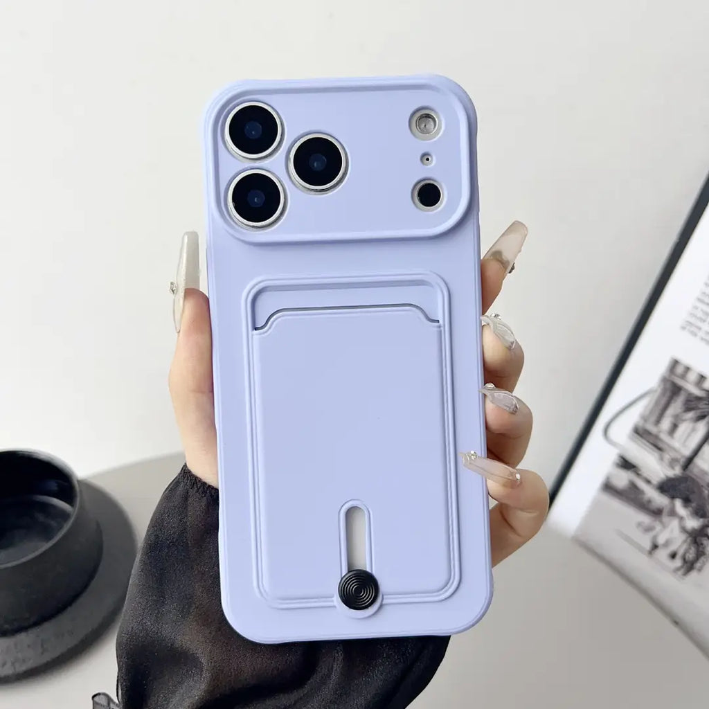 iPhone 17 Pro Max Card Holder Case Black Premium