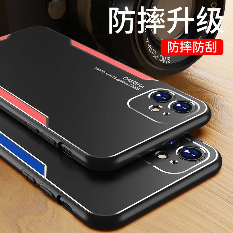 OPPO Reno13 Pro Metal Edge Case Black Red