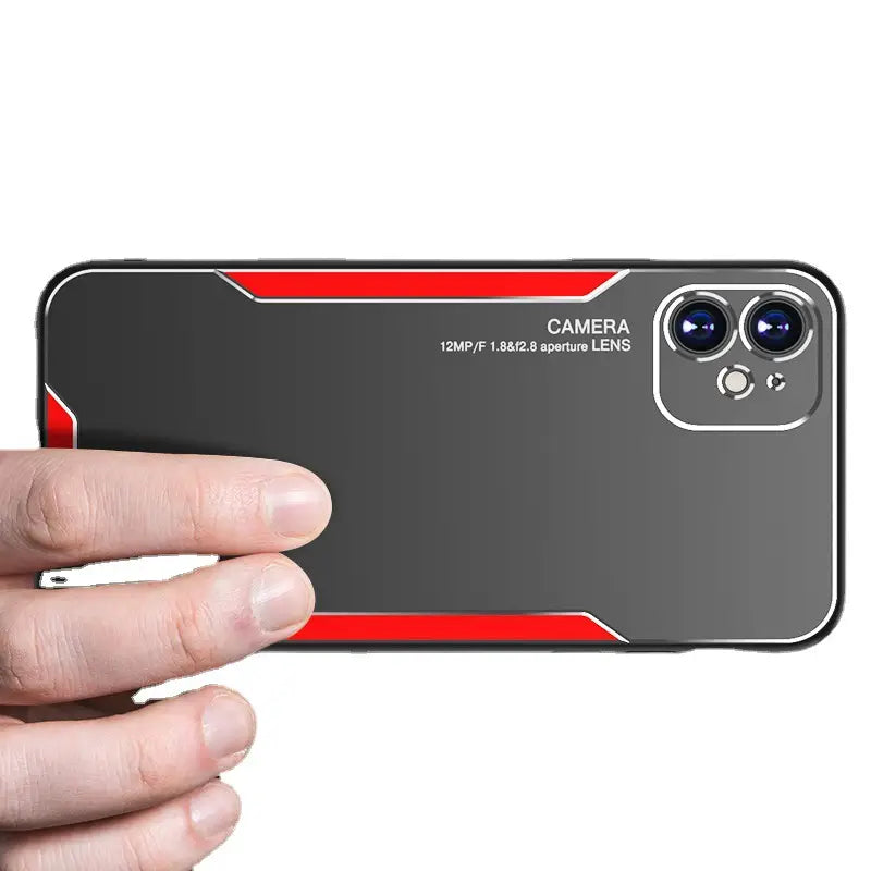 OPPO Reno13 Pro Metal Edge Case Black Red