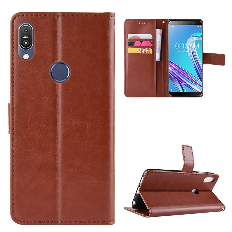 Asus Zenfone Max Pro M1 Flip Leather Case Multi Color