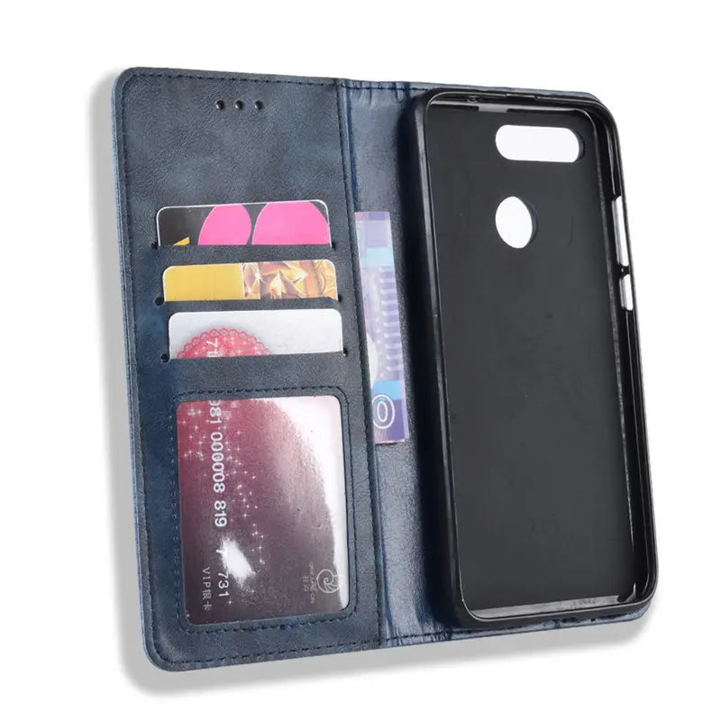 Huawei Honor View 20 Flip Leather Wallet Case Black