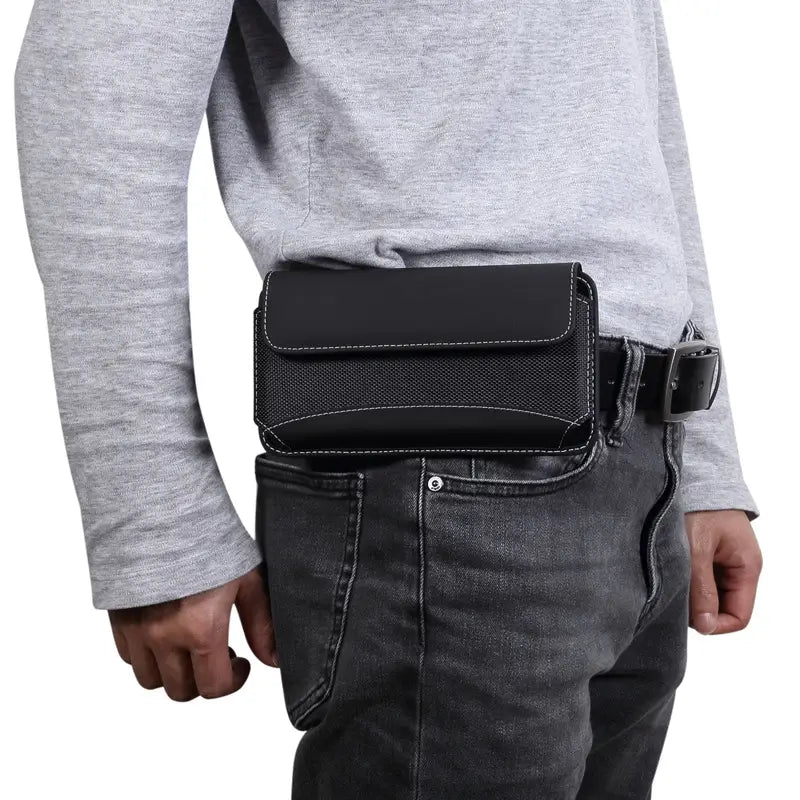 Black Durable Waist Bag for Phones 6.5"