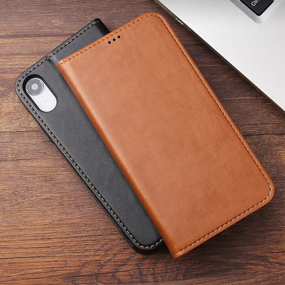 New Model Suitable for Apple 17 Mobile Phone Leather Case Iphone16 Card Wallet Samsung S25Ultra Flip Protective Case
