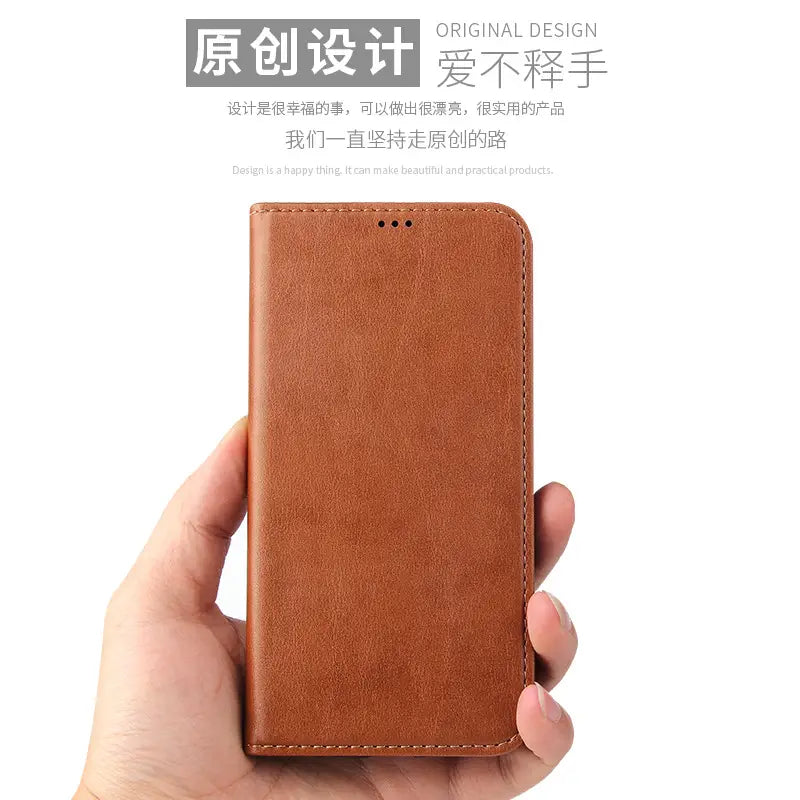 New Model Suitable for Apple 17 Mobile Phone Leather Case Iphone16 Card Wallet Samsung S25Ultra Flip Protective Case