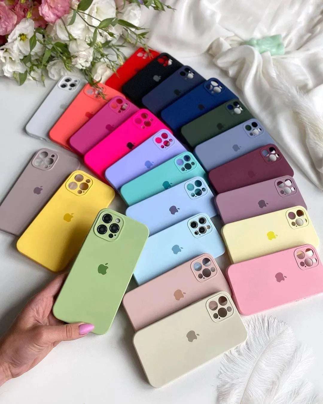 iPhone 12 Pro Max Silicone Multi Color Case