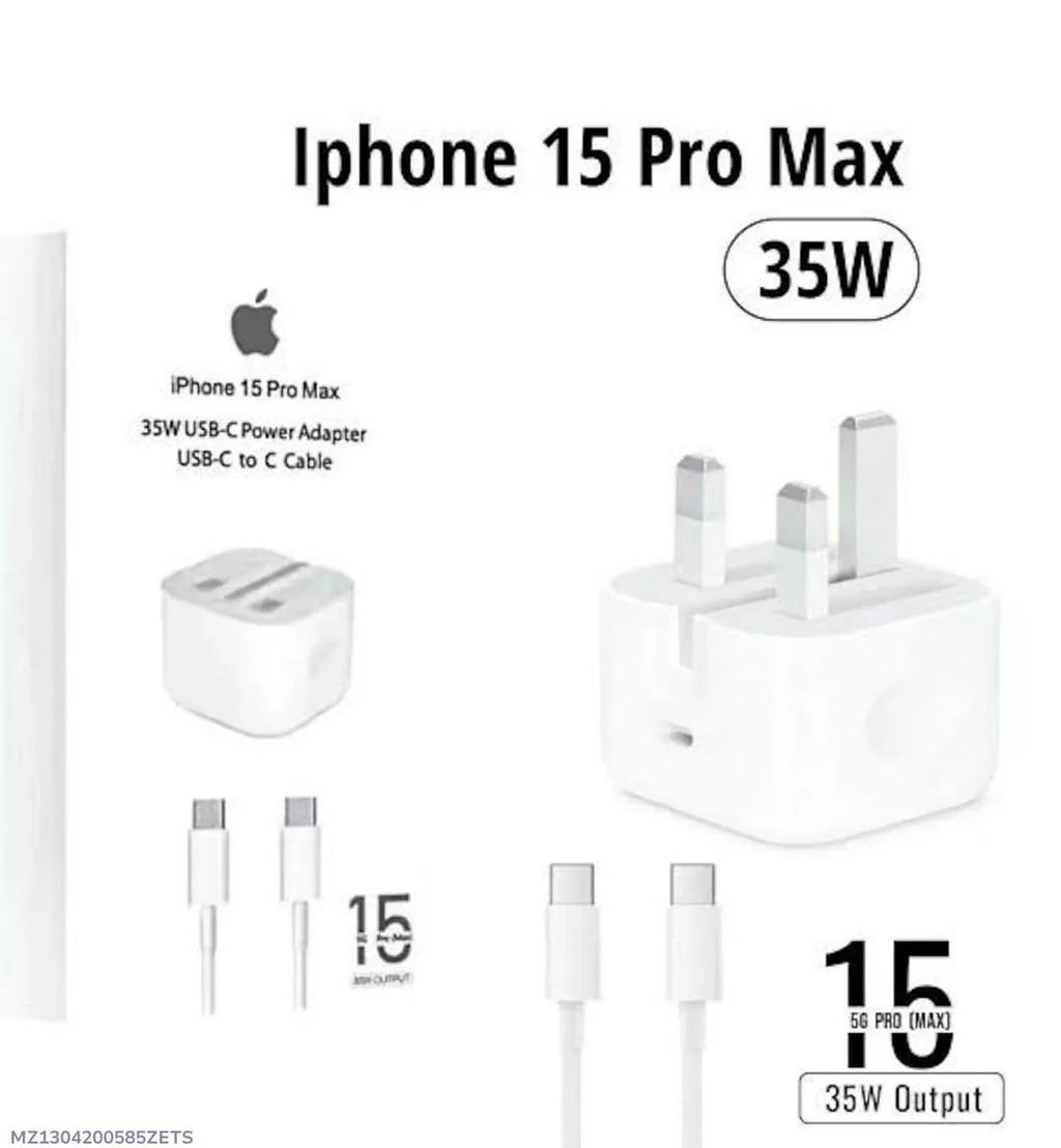35W USB-C Fast Charger for iPhone 15 Pro Max
