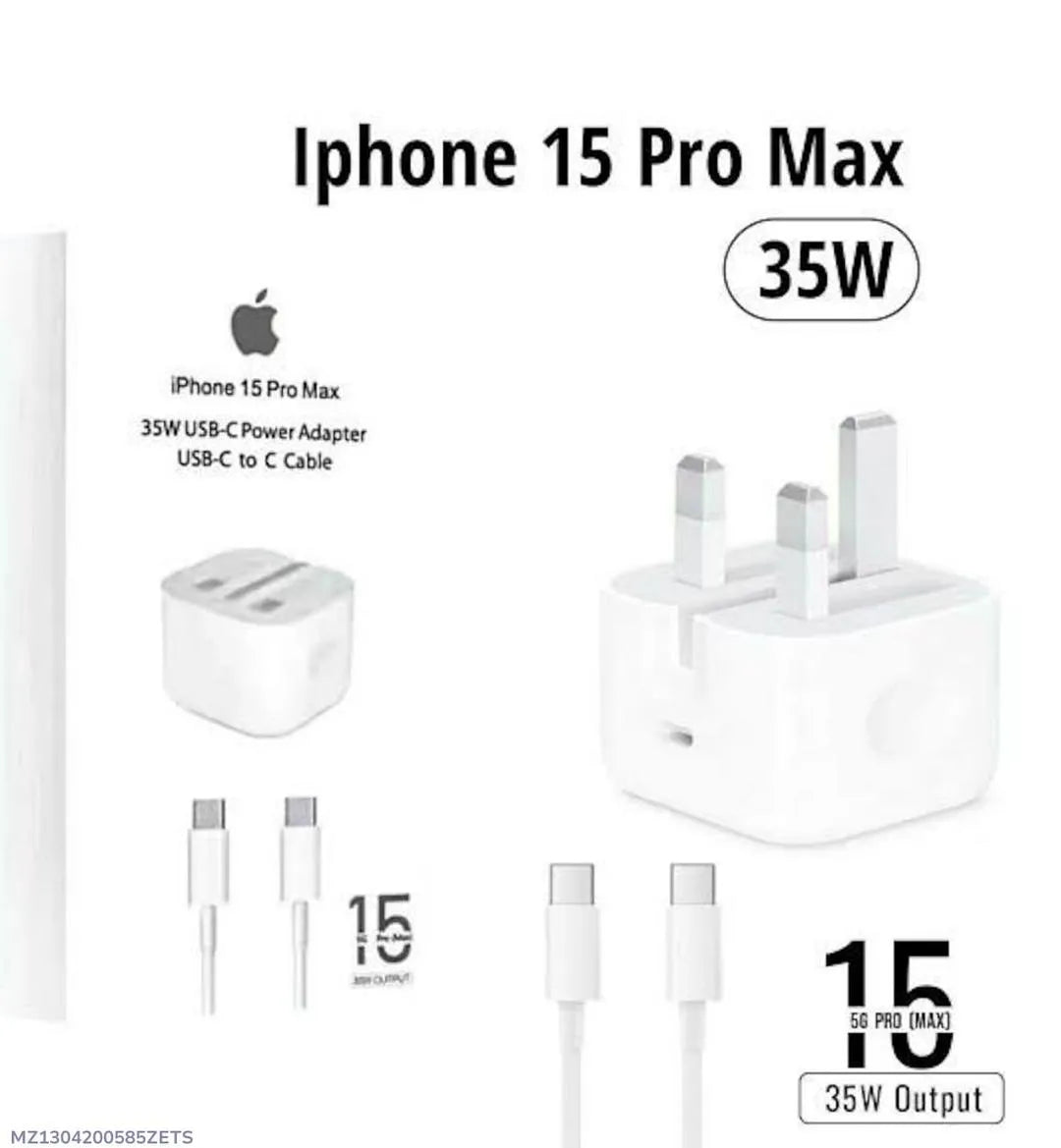 35W USB-C Fast Charger for iPhone 15 Pro Max