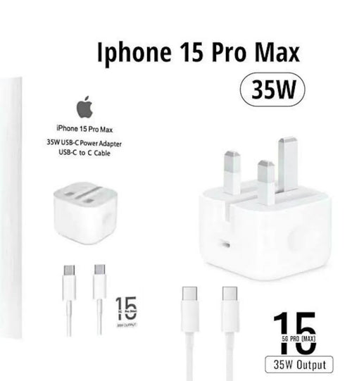 35W USB-C Fast Charger for iPhone 15 Pro Max