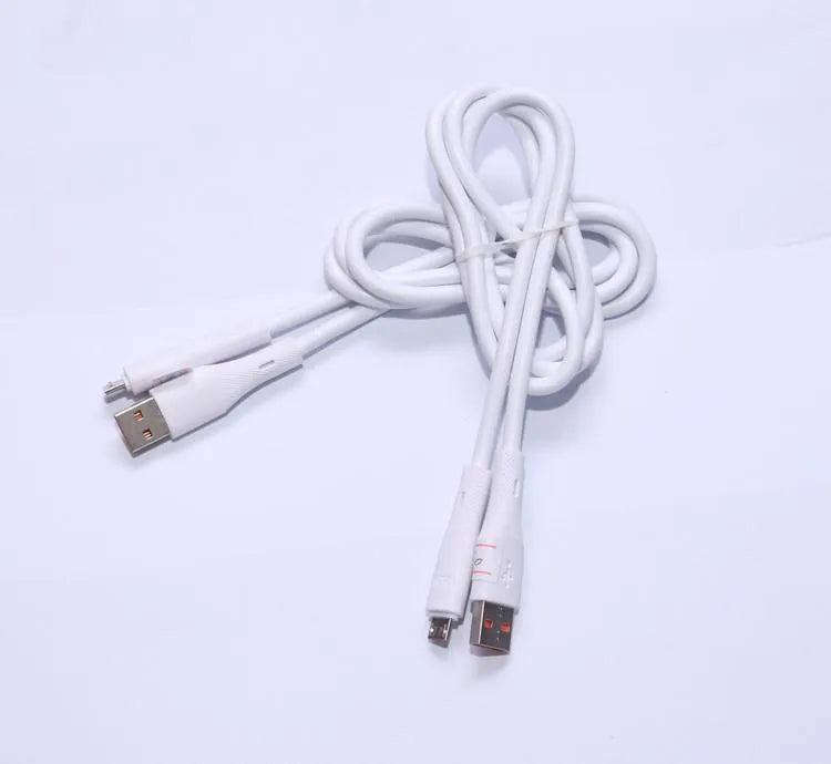Android Super Fast Charge Cables Pack of 2 White