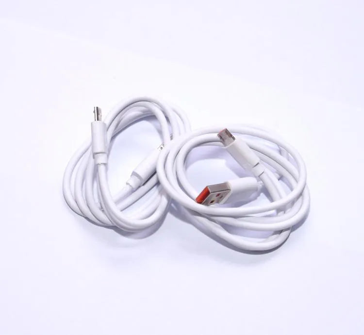 Android Super Fast Charge Cables Pack of 2 White