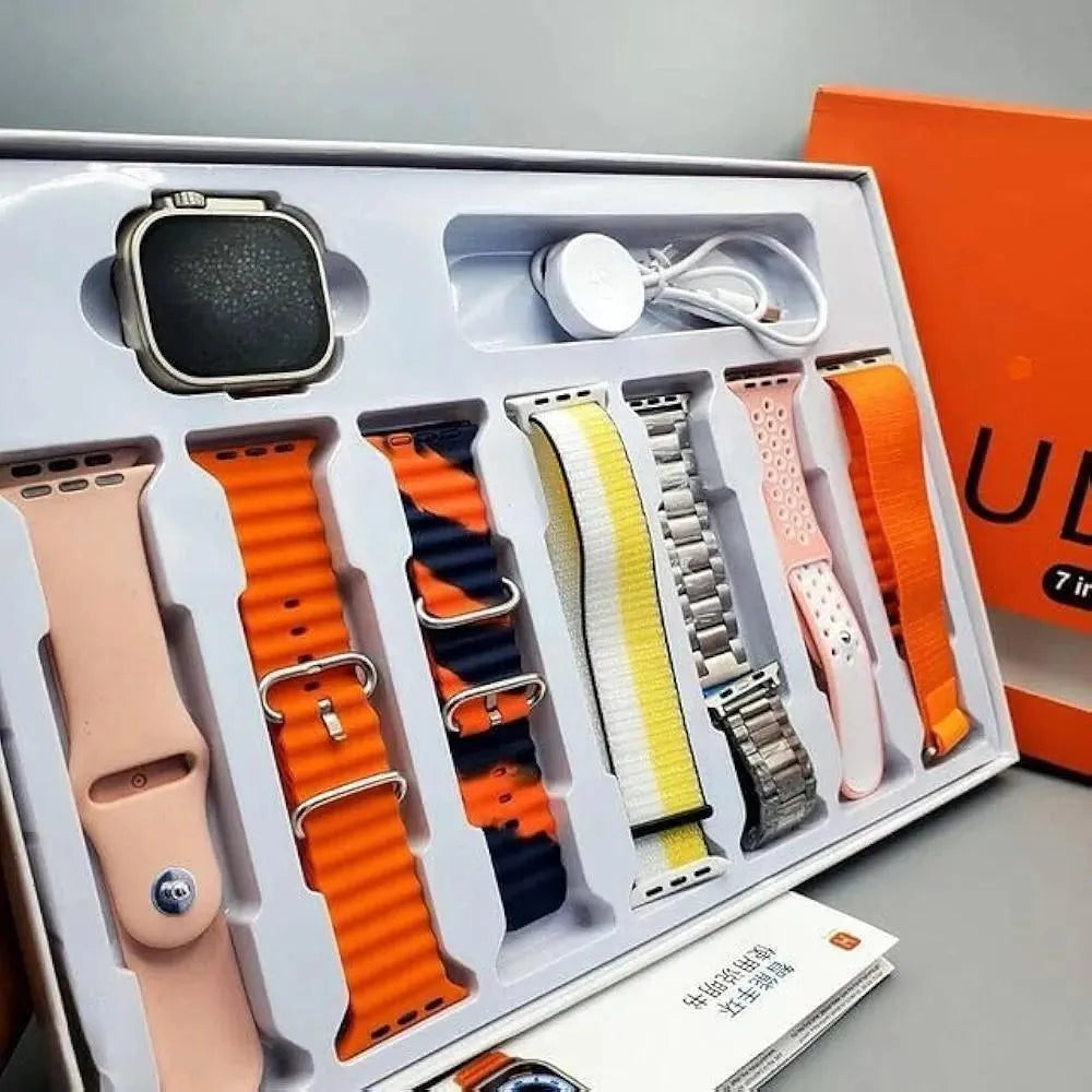 Smart Watch Set 7 in 1 with 7 Straps