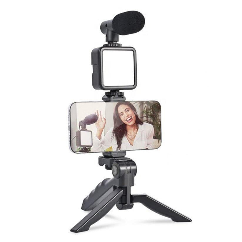 Multi-Functional Tripod Stand Black Portable Video Setup