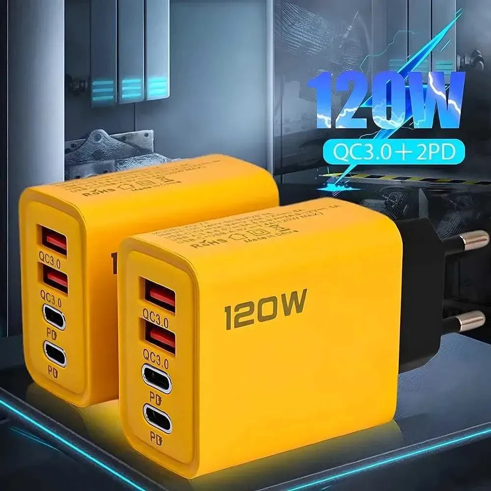 120W Mini USB Charger with Digital Temp Display
