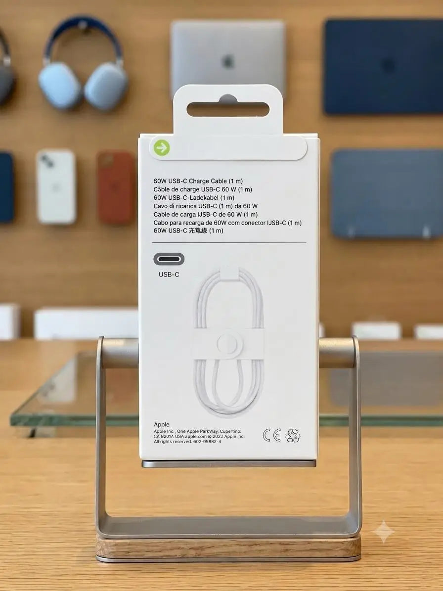 Apple USB-C to USB-C 60W Fast Charging Cable (1 Meter) – Original Quality – White