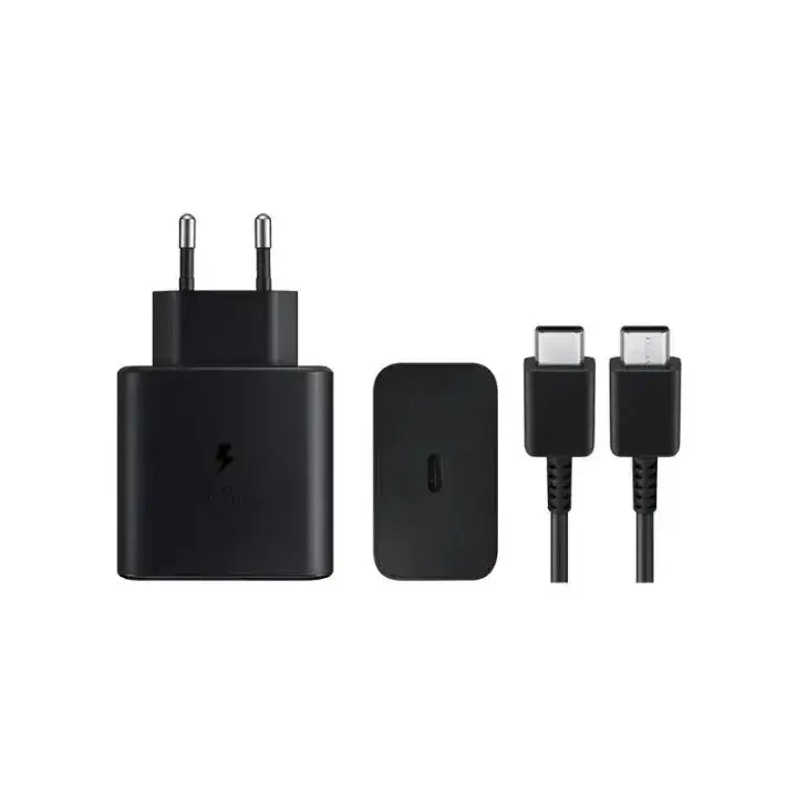 PD Adapter 45D Fast Charging USB-C to USB-C 45W PD Super Fast Charger Power Adapter with USB Type C to C Cable for Quick Charging