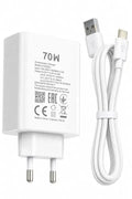 70W Fast Charger with Type C Cable PD Super Fast Charging Adapter