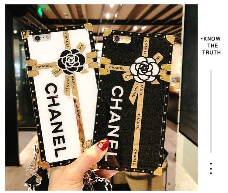 Chanel Logo IPhone XR Luxury Case with Chain