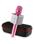 Wireless Electric Singing Mike Handheld Multi-Function Bluetooth Karaoke Mic with Microphone Speaker for All Smart Phones