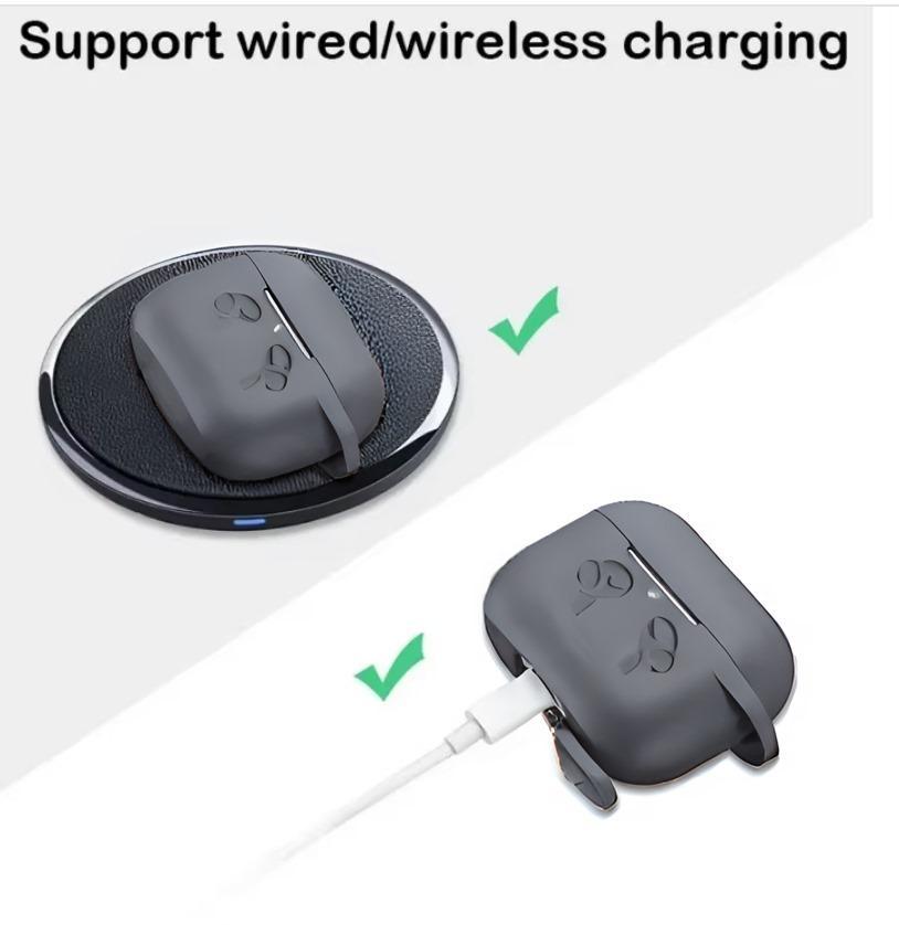 Premium Grey Silicone AirPods Case for Protection & Style