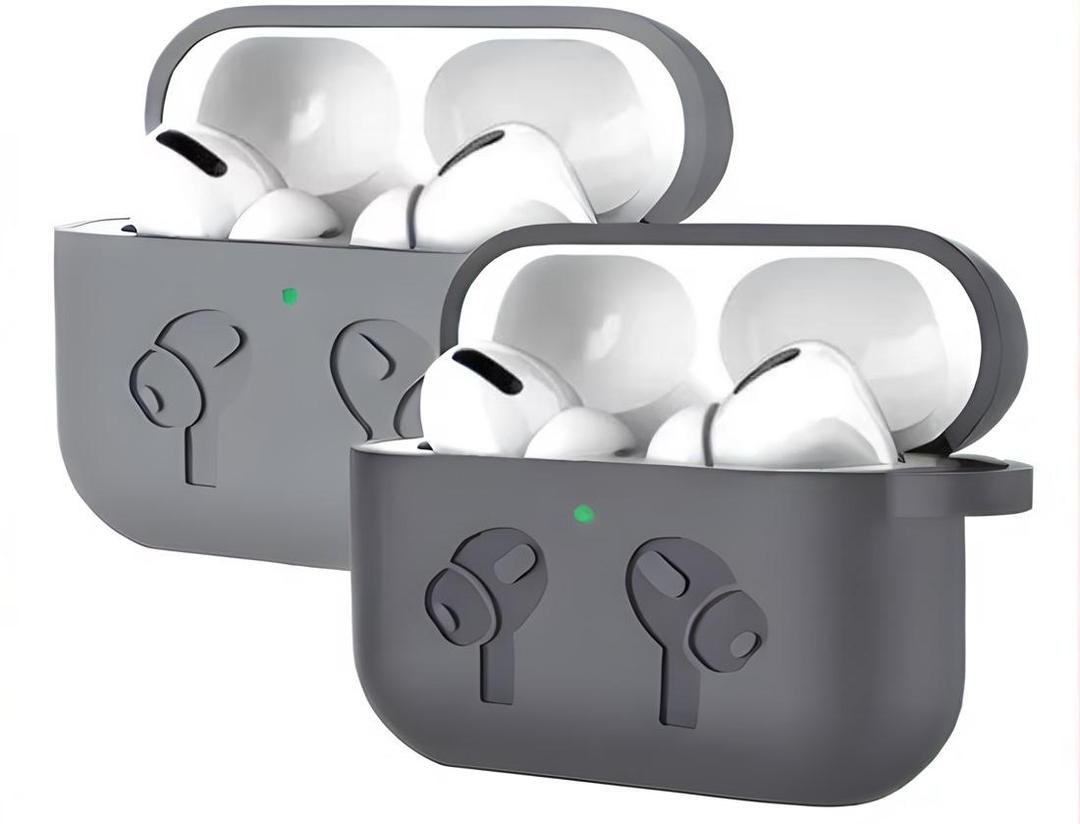 Premium Grey Silicone AirPods Case for Protection & Style