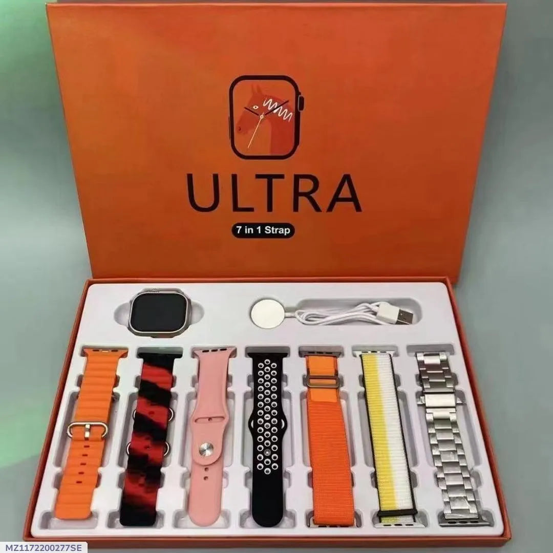 Ultra Smart Watch with 7 Straps Bundle